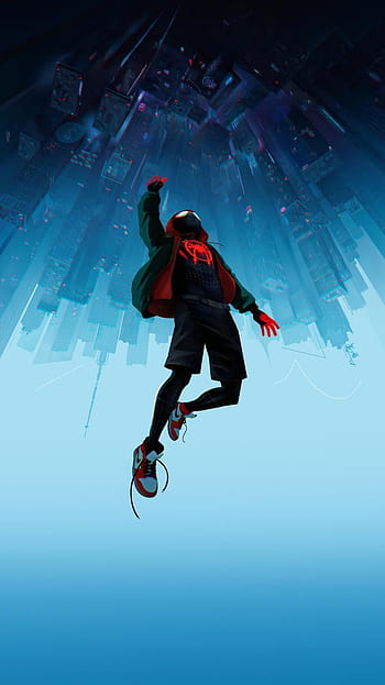 Wallpaper ID 383950  Movie SpiderMan Into The SpiderVerse Phone  Wallpaper SpiderMan 2099 Miles Morales SpiderMan 1080x1920 free  download