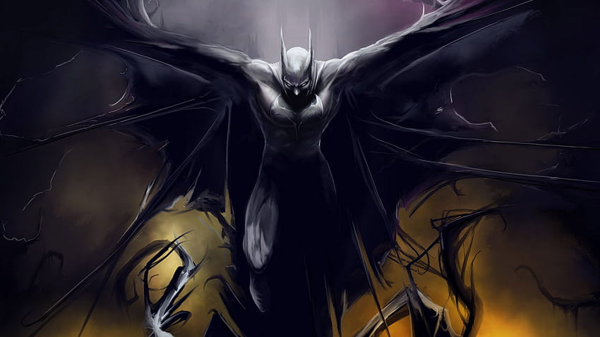 Batman Tattered Cape, peleryna Batmana Tapeta HD