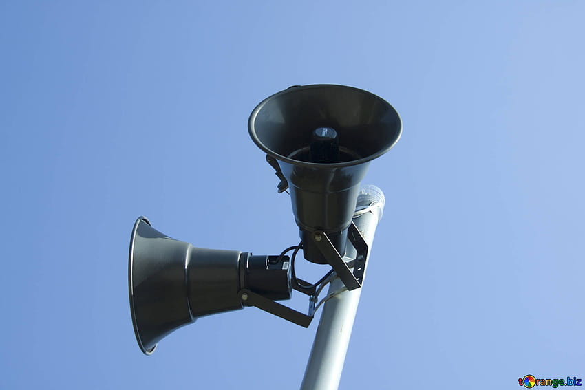 Outdoor sirens and loudspeakers air HD wallpaper