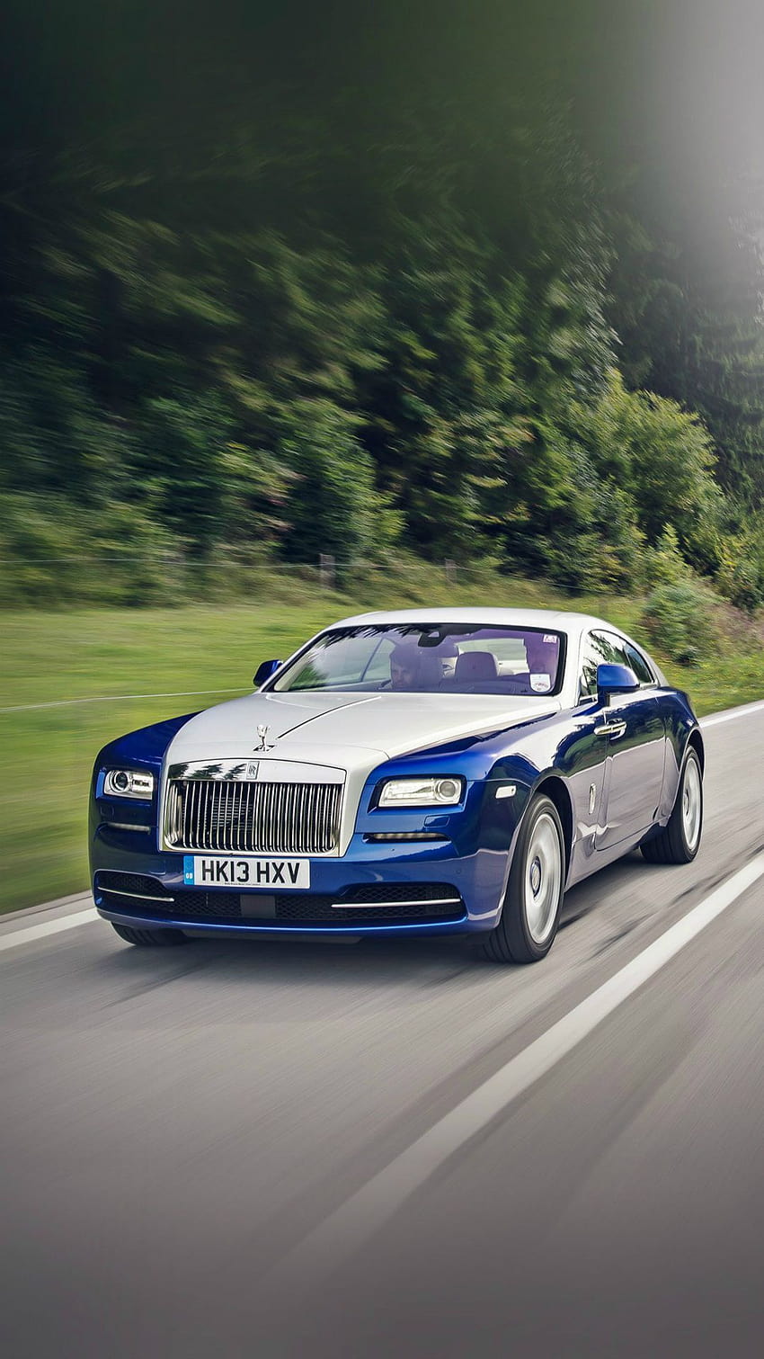 Bentley Blue Drive Car, rolls royce iphone Papel de parede de celular HD