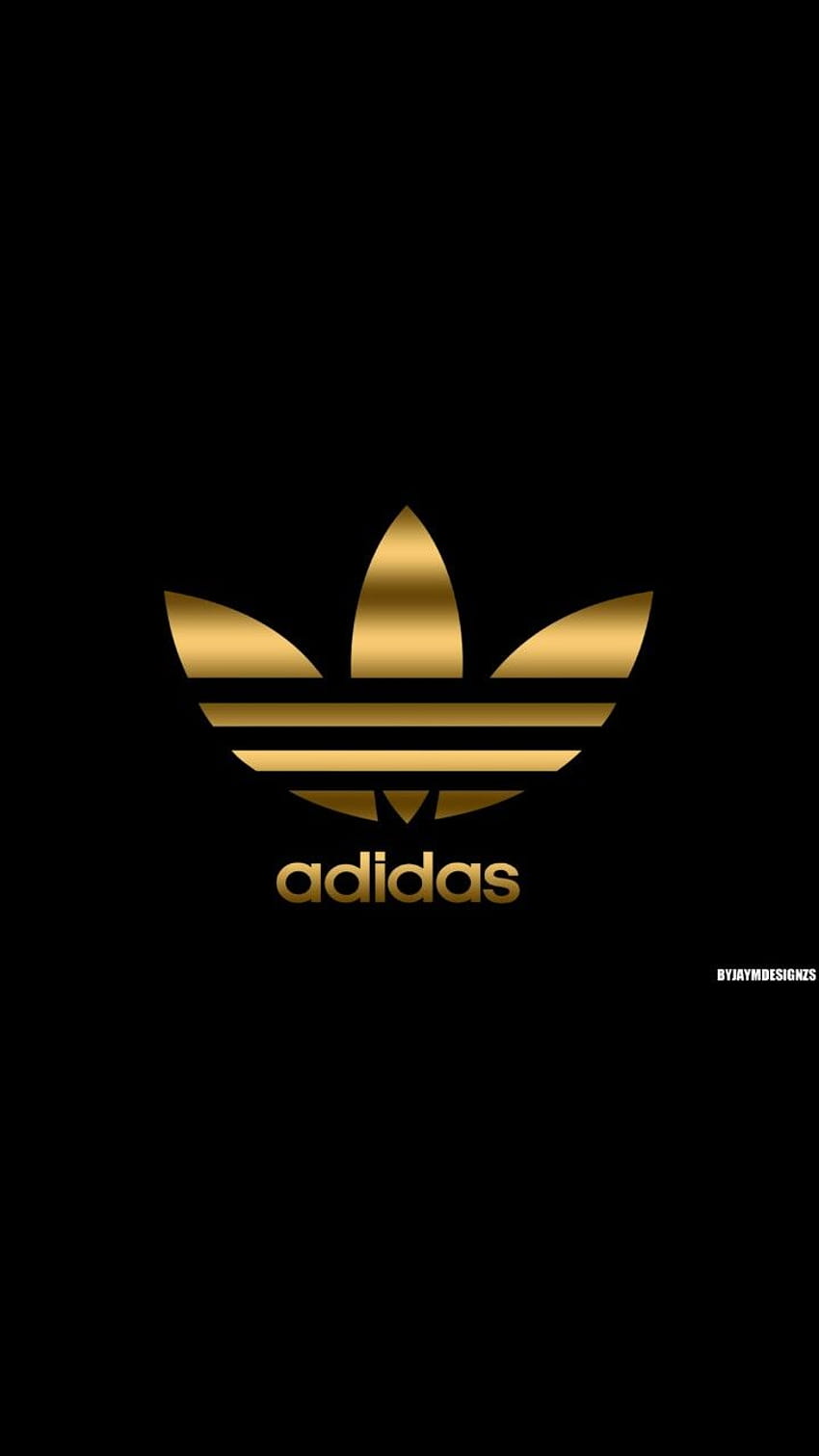 Adidas altın Logoları, adidas altın HD telefon duvar kağıdı