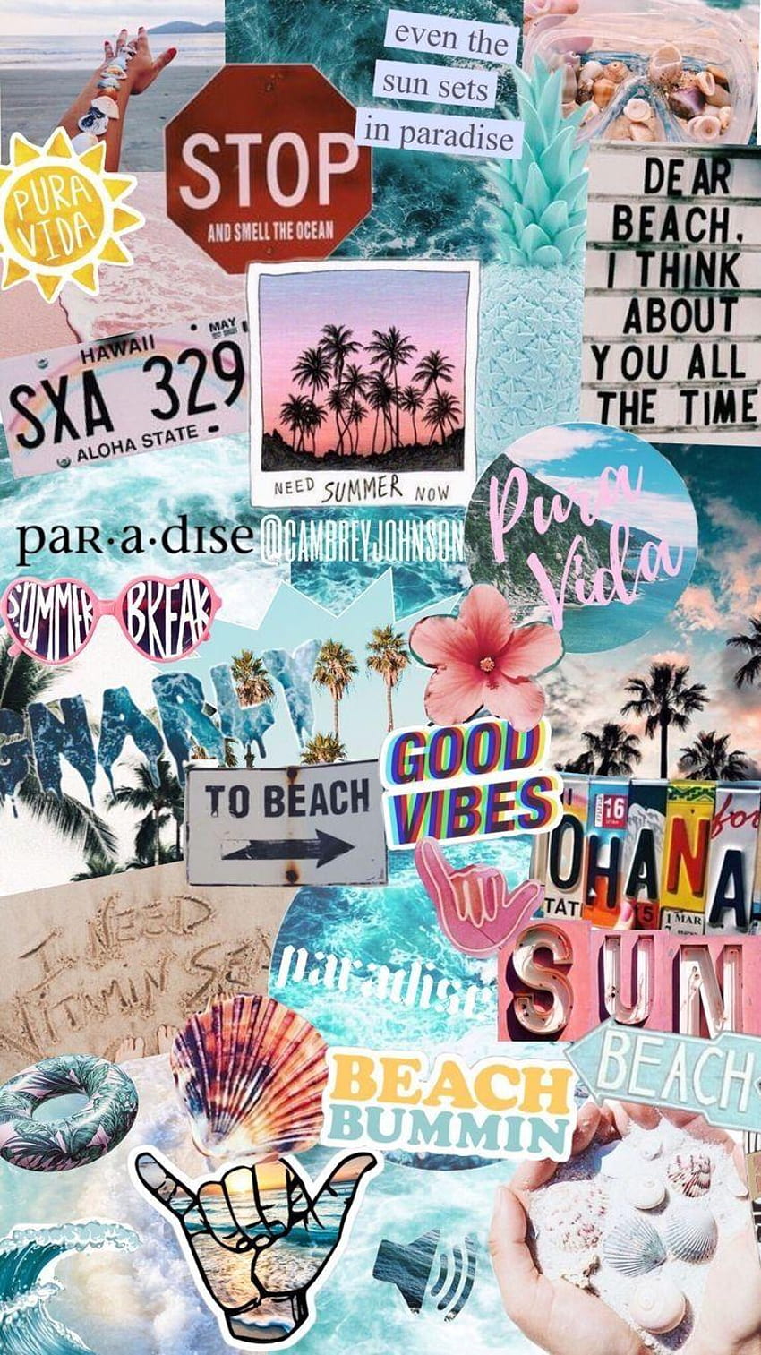 Good Vibes. Paradise. Holiday/ Vacation Board. Inspirational, cute vsco HD phone wallpaper