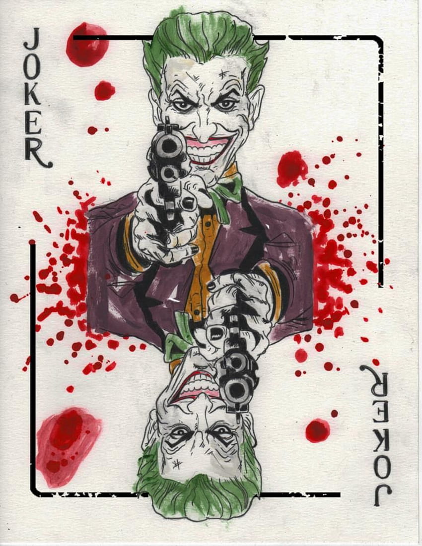 the joker art card dark knight print in 2021, joker with card HD phone wallpaper