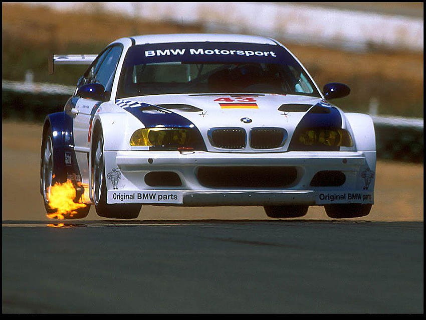 BMW E46 M3 GTR, coz you could grill some mean steaks and hotdogs HD wallpaper