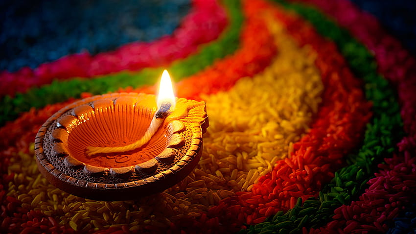 Diya Light , Diwali-Diya HD-Hintergrundbild