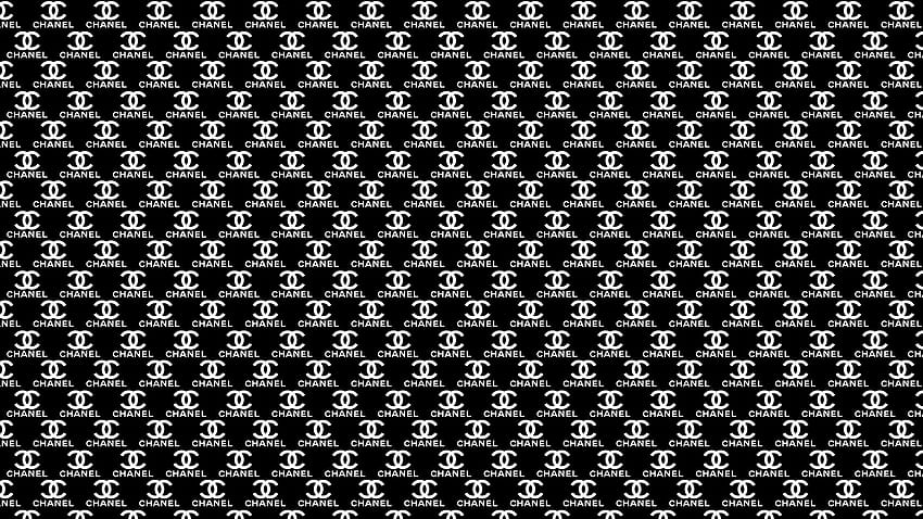Black White Chanel, pretty black and gold and white backgrounds tumblr HD wallpaper
