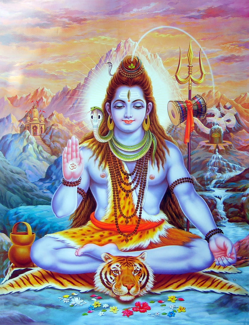 snakes hinduism shiva meditation, shiva meditating HD phone wallpaper