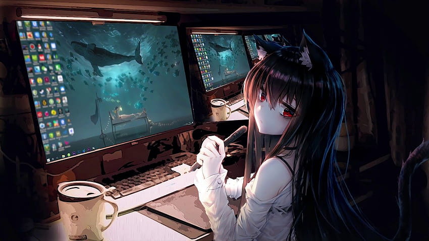 Chica Gamer Anime, chica fondo de pantalla | Pxfuel