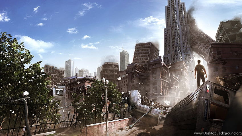 Destroyed City From I Am Alive 24442 Arrière-plans, bâtiment détruit Fond d'écran HD