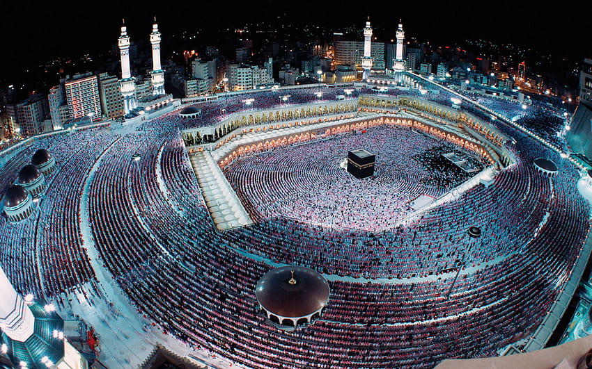 Le sanctuaire autour de Kaaba est appelé la mosquée Al Masjid Al Haram, masjid nabawi Fond d'écran HD