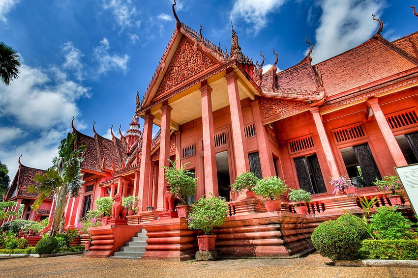 캄보디아 국립 박물관, 프놈펜 HD 월페이퍼