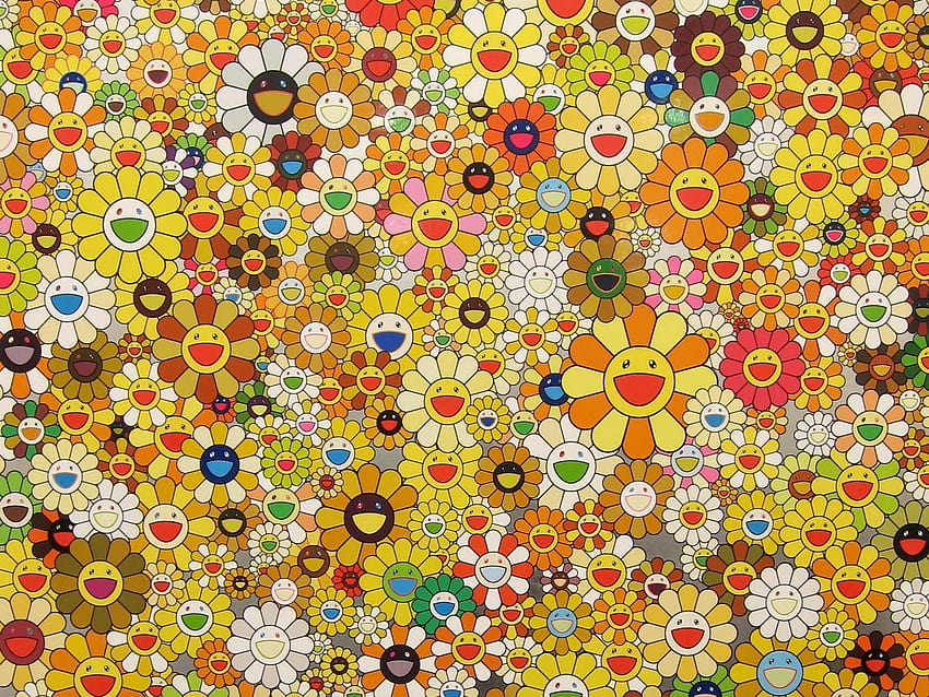 Download Takashi Murakami Smiley Flowers Wallpaper  Wallpaperscom