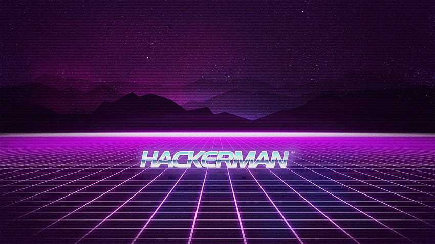 : hackerman, Retrowave, vintage, purple, synthwave 3840x2160 HD wallpaper