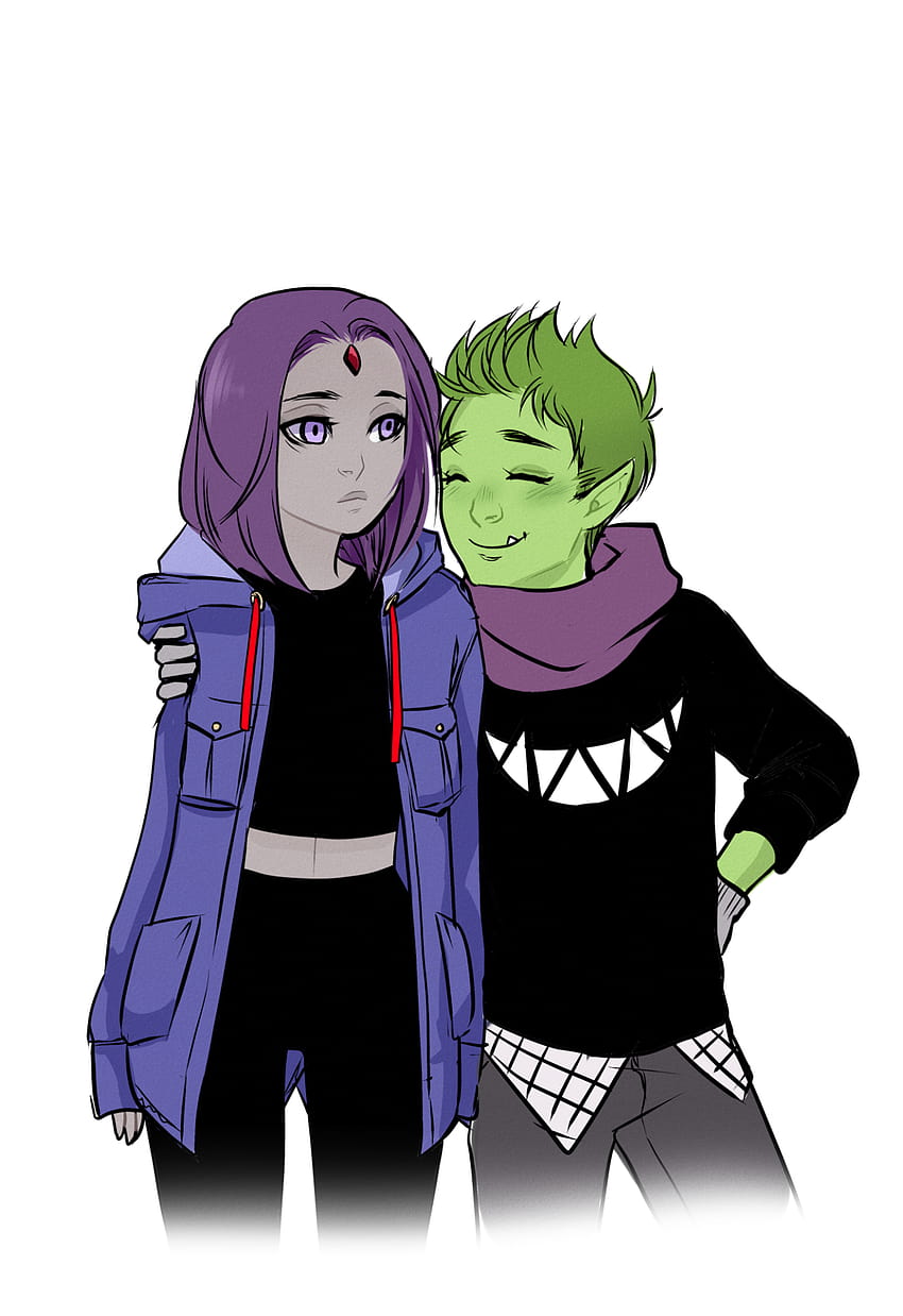 Pin di Beast Boy and Raven wallpaper ponsel HD