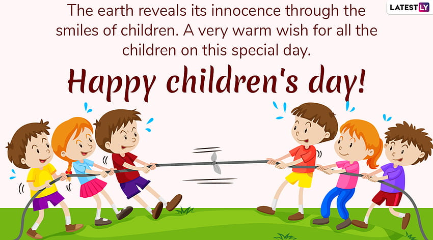 Souhaits de la Journée des enfants 2020 et Bal Diwas: autocollants WhatsApp, messages Facebook, salutations GIF et SMS pour célébrer l'anniversaire de naissance de Pandit Jawaharlal Nehru, bonne fête des enfants 2021 Fond d'écran HD
