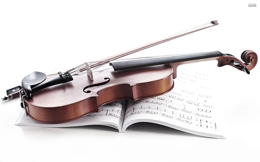 2880x1800 Violin and Music Sheet, violin graphy HD wallpaper
