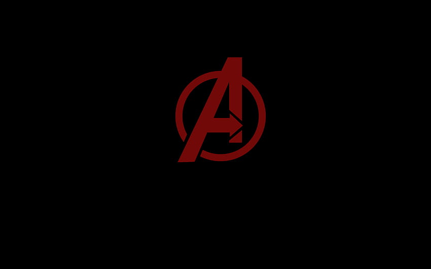 Серия Avengers: прост, минимален, ← Bionic Style, лого на отмъстителя HD тапет