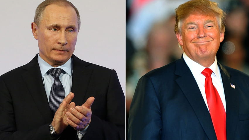 O presidente russo, Vladimir Putin, elogia Donald Trump como 'talentoso' e 'muito colorido' papel de parede HD