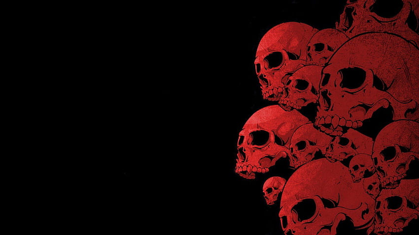 Dark Skull Phone, calavera roja del diablo tumblr fondo de pantalla