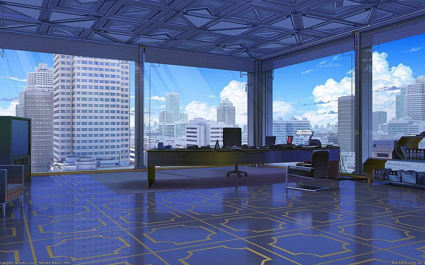 2560x1600 Anime Office, Building, Cityscape, Scenic for MacBook Pro 13 inch HD wallpaper