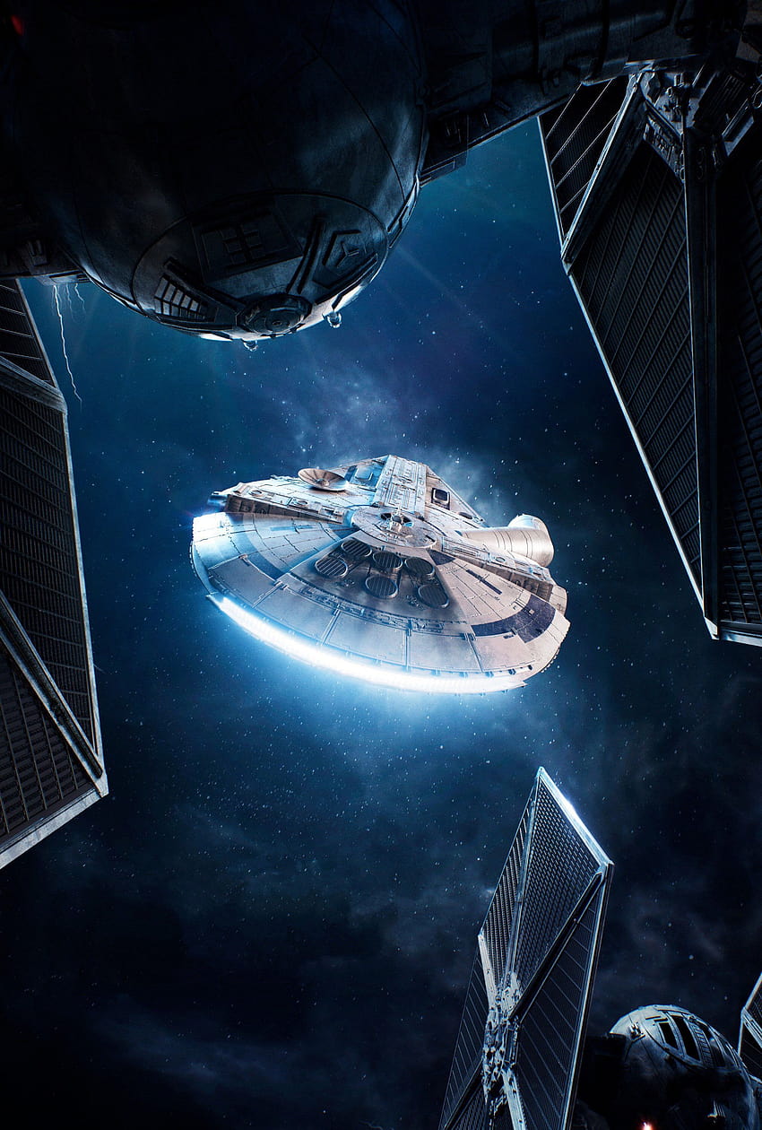 Sokół Millennium – historie z Gwiezdnych Wojen ...pinterest, Han Solo i Chewbacca Millennium Falcon Tapeta na telefon HD