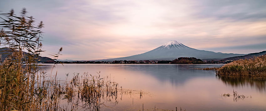 Gunung Fuji Tokyo, Jepang [3440x1440], refleksi gunung fuji Wallpaper HD