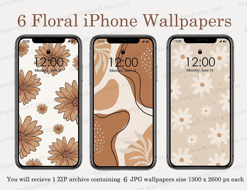 Boho Iphone Digital Beige Cream Brown HD wallpaper  Pxfuel