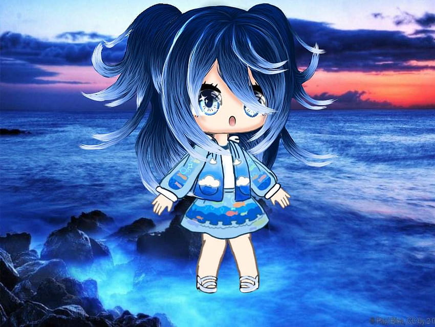 Cute Blue, gacha life blue HD wallpaper | Pxfuel