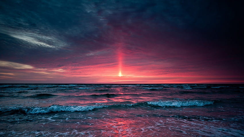 Best 3 Stunning Ocean Backgrounds on Hip, sunset aesthetic computer HD wallpaper