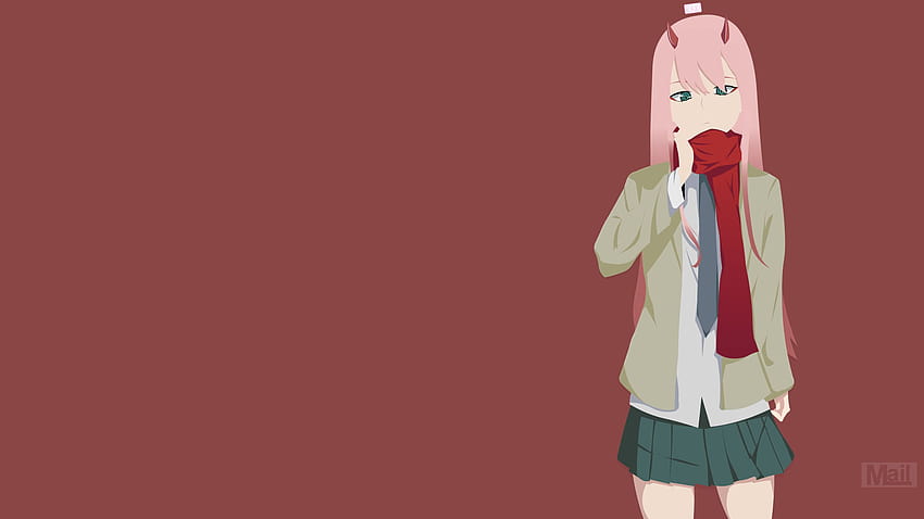2560x1440 Zero Two Minimalist 1440P Resolution , Anime, minimalist anime HD wallpaper 2560x1440 Zero Two Minimalist 1440P Resolution , Anime, minimalist anime HD wallpaper