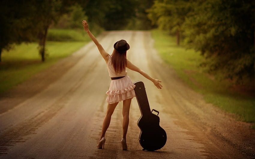 Attitude stylish girls dp for facebook girl with guitar profile [1600x1000] for your , Mobile & Tablet HD-Hintergrundbild