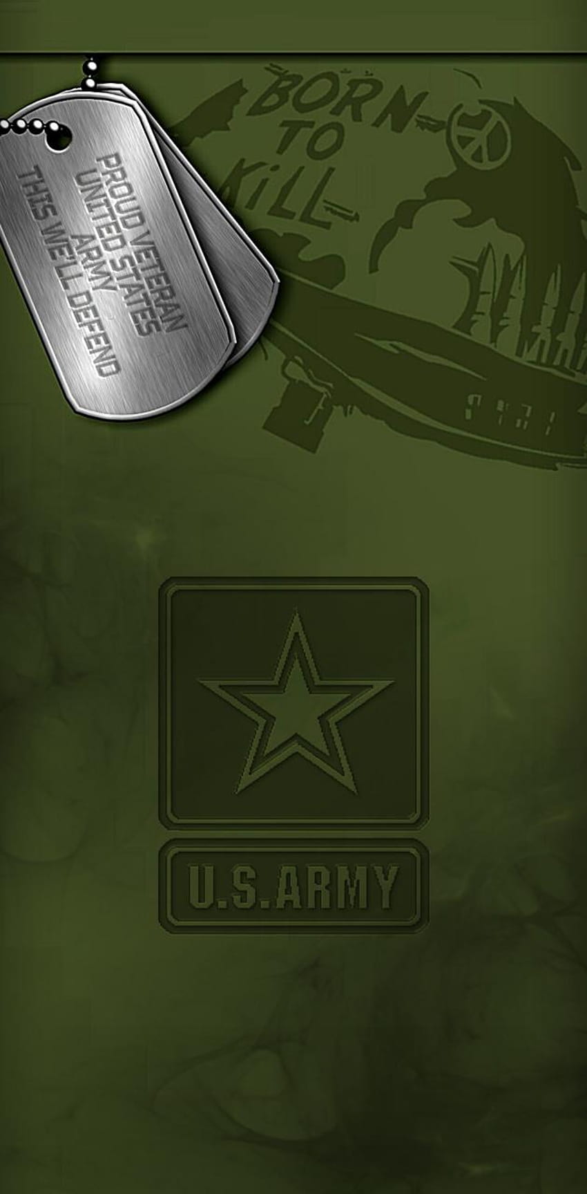 Studio929によるUS Army Born To Kill、米国陸軍のロゴ HD電話の壁紙