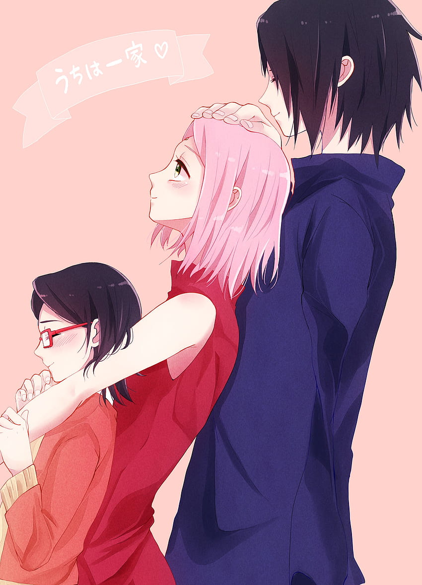 Sasuke Sakura Sarada, sasuke x sakura HD phone wallpaper