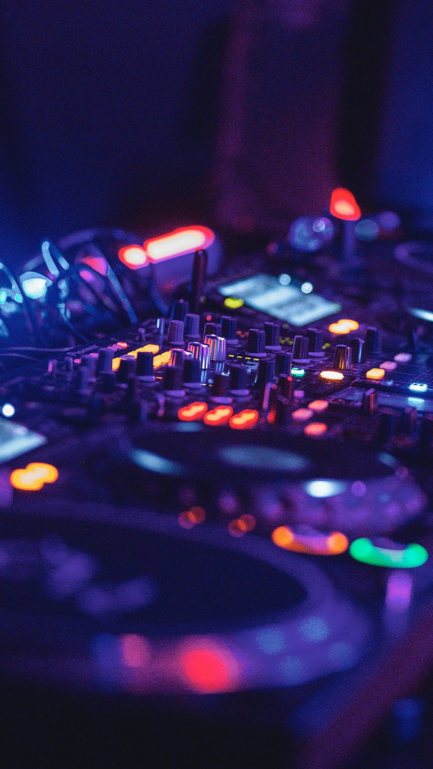 Musik, DJ, Neon, Equipment, Neon-DJ HD-Handy-Hintergrundbild