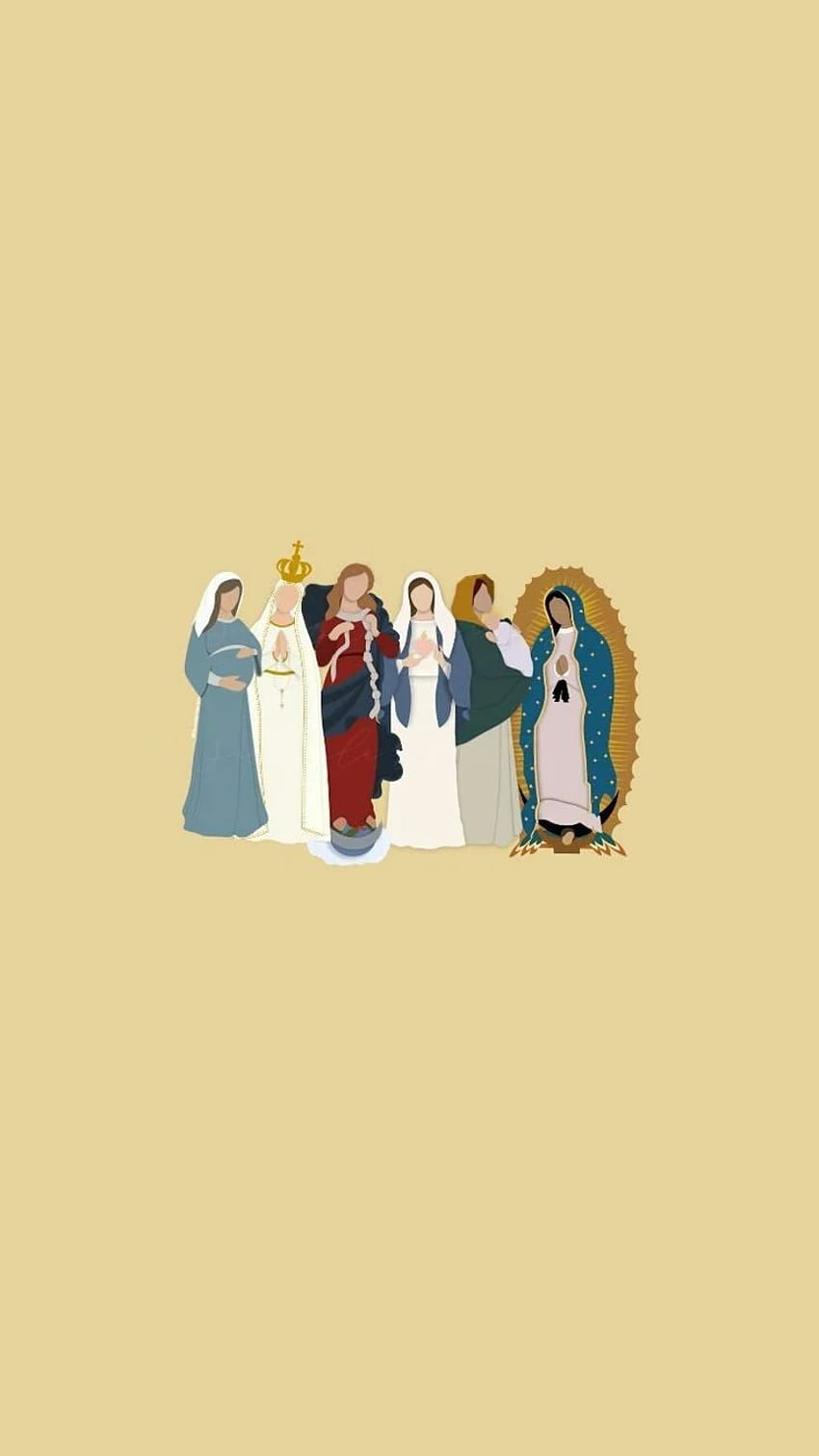 Pin em Mama Mary, santos católicos Papel de parede de celular HD