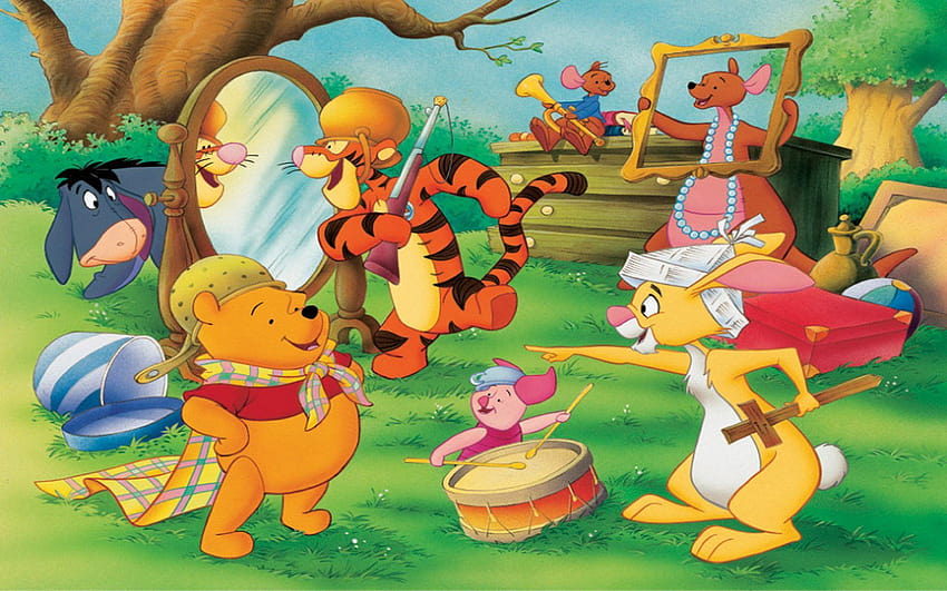 Winnie The Pooh Characters Rabbit Eeyore Tigger Piglet Kanga And, winnie the pooh day HD wallpaper