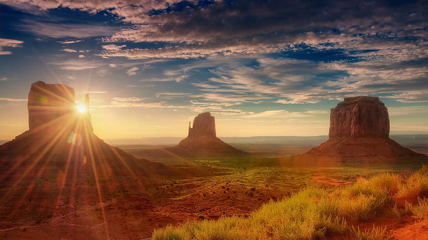 Amusant: Desert Areas Series 2, parc tribal navajo de Monument Valley Fond d'écran HD