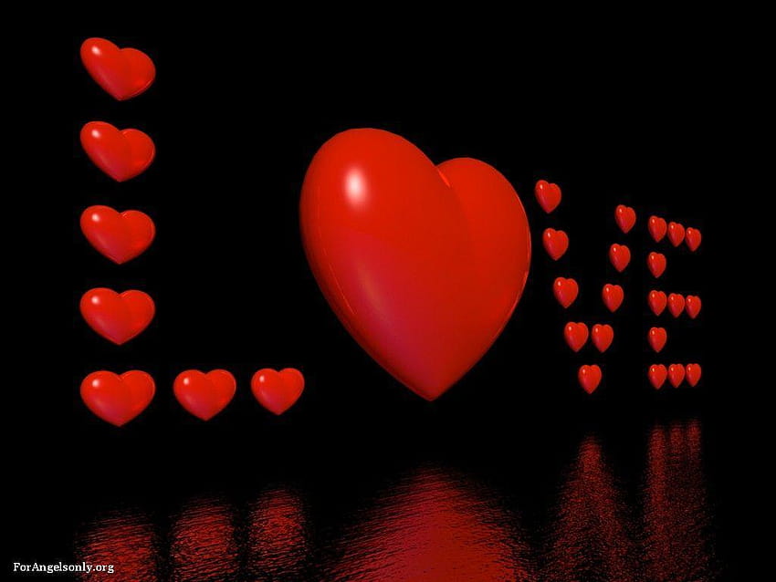 Heart Love, double heart HD wallpaper