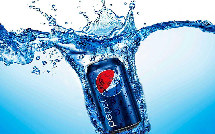 Pepsi Can Water Splash Of Pepsi Cola Wallpaper HD