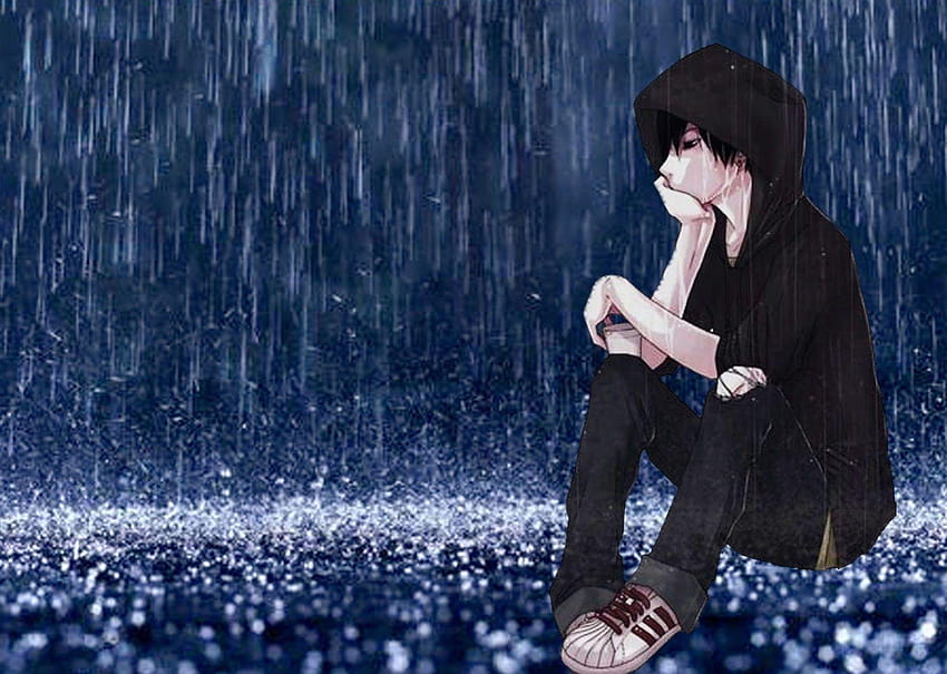 Sad Boy In Love Alone In Rain Alone Boy HD wallpaper | Pxfuel