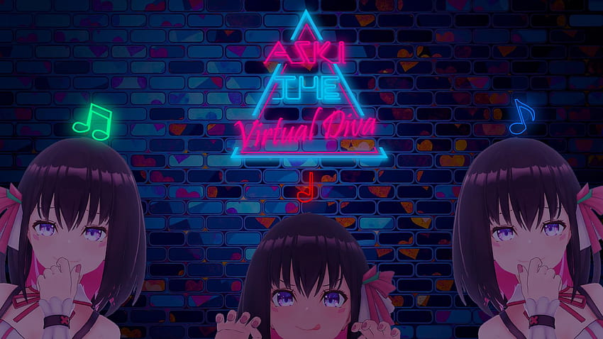 A Quick edit for our Diva AZKi, can't fall asleep so i made this to make my eyes tired.: VirtualYoutubers HD wallpaper