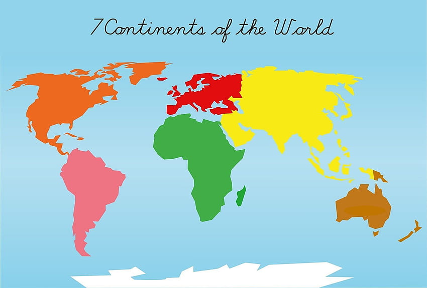 Sette continenti, mappa del continente Sfondo HD