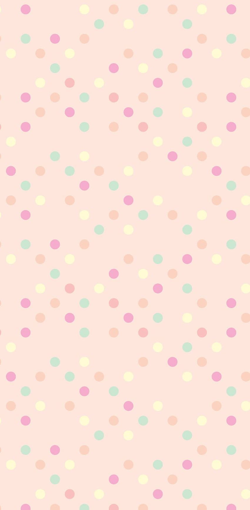 Pastell Polka Dot, Pastellmuster HD-Handy-Hintergrundbild