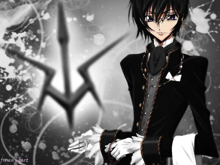 Download Lelouch Lamperouge In Black Wallpaper