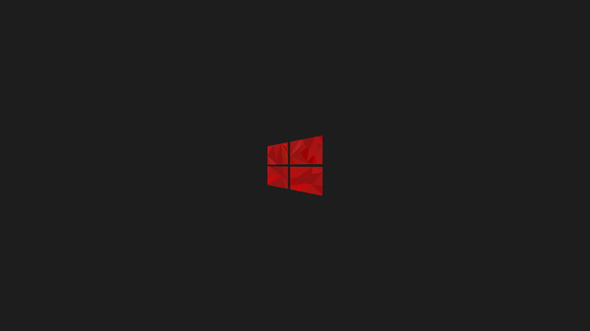 Red Grey Minimalism Simple Windows 10, grey red HD wallpaper