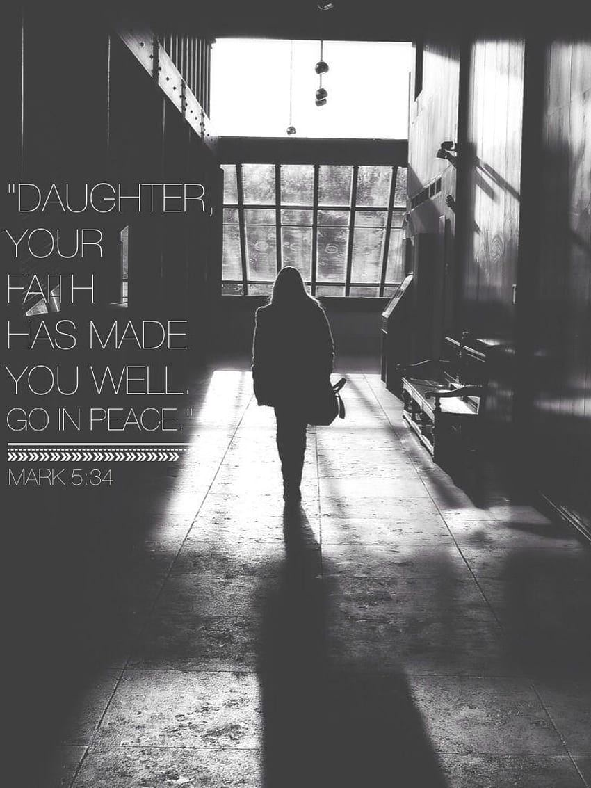 Mark 5:34 iPhone/iPad, onefour iphone HD phone wallpaper