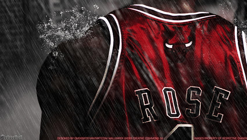 Derrick Rose Bulls, d rose logosu HD duvar kağıdı