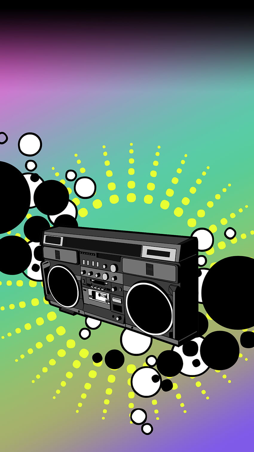 Mobile phone and lock screen !, boom box HD phone wallpaper | Pxfuel