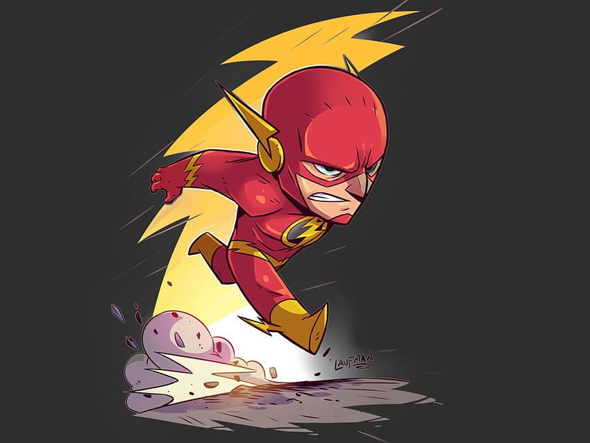 Flash , The Flash, chibi, DC Comics • For You For & Mobile, флаш dc comics HD тапет