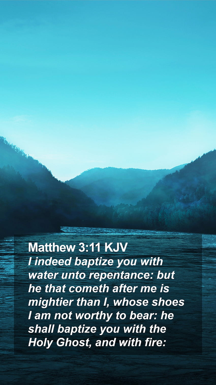 Matthew 3:11 KJV Mobile Phone, repentance HD phone wallpaper